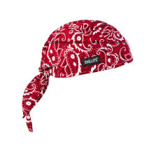 OEM Produce Customized Logo Paisley algodão vermelho Sports Bandana Head Wrap